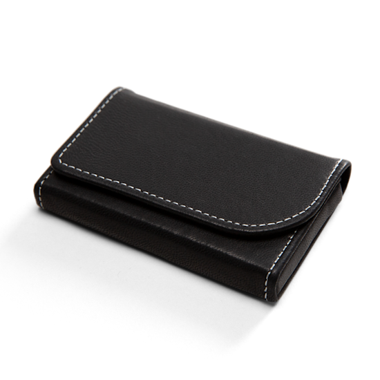 Black business card holder