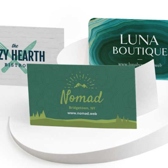 Business cards fonts