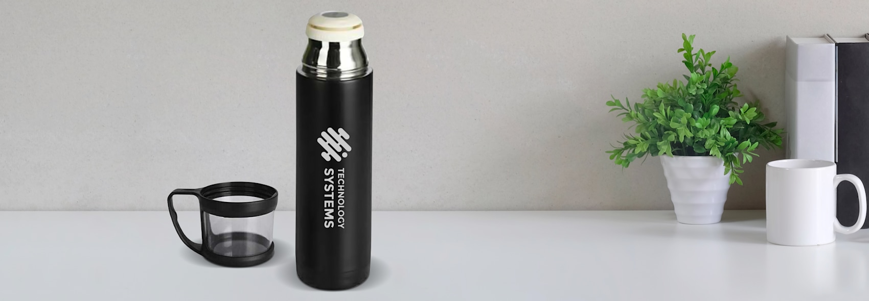 Stainless Steel Thermo Flask with Cup 500ml > Hero img2