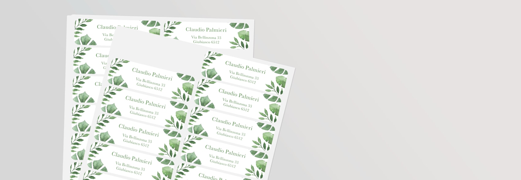 Etichette Indirizzi Personalizzabili Vintage, Premium Labels, Tema Foto, Confezione Nuova
