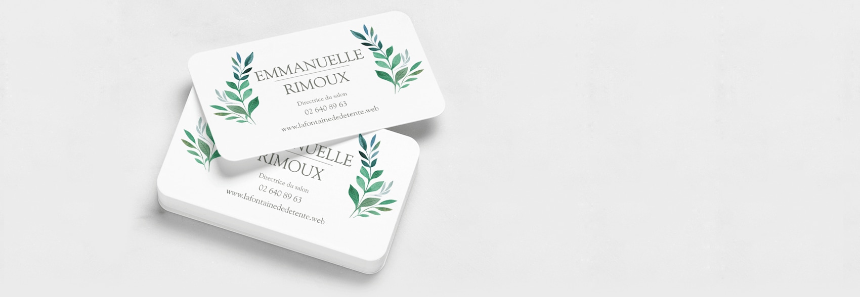 Cartes de visite aux coins arrondis 2