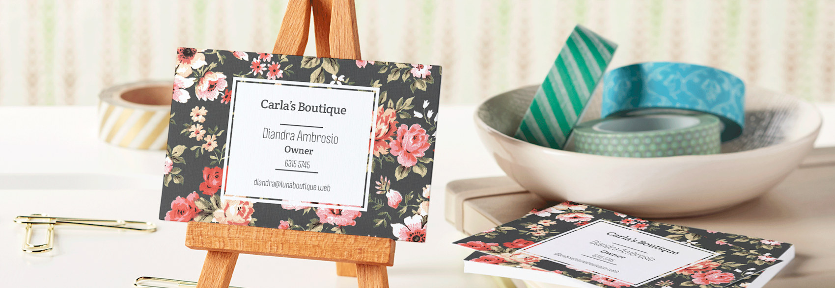Name cards online