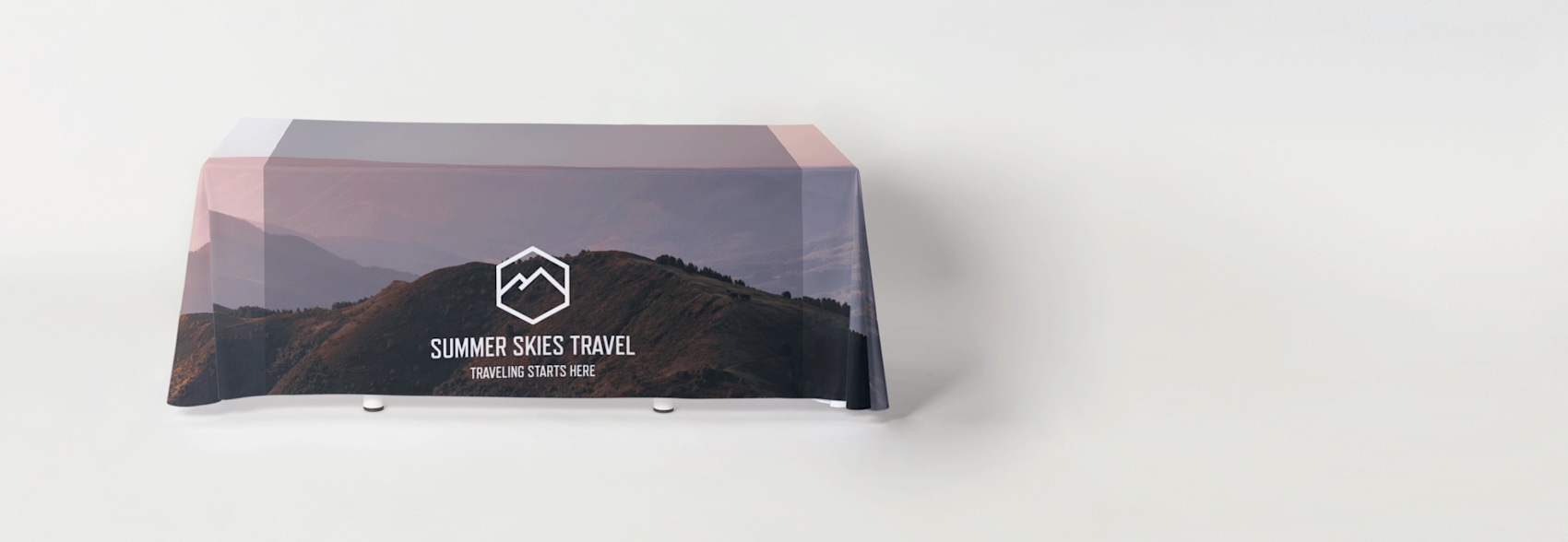 Branded tablecloth, tablecloth with logo, personalised tablecloth Vistaprint AU