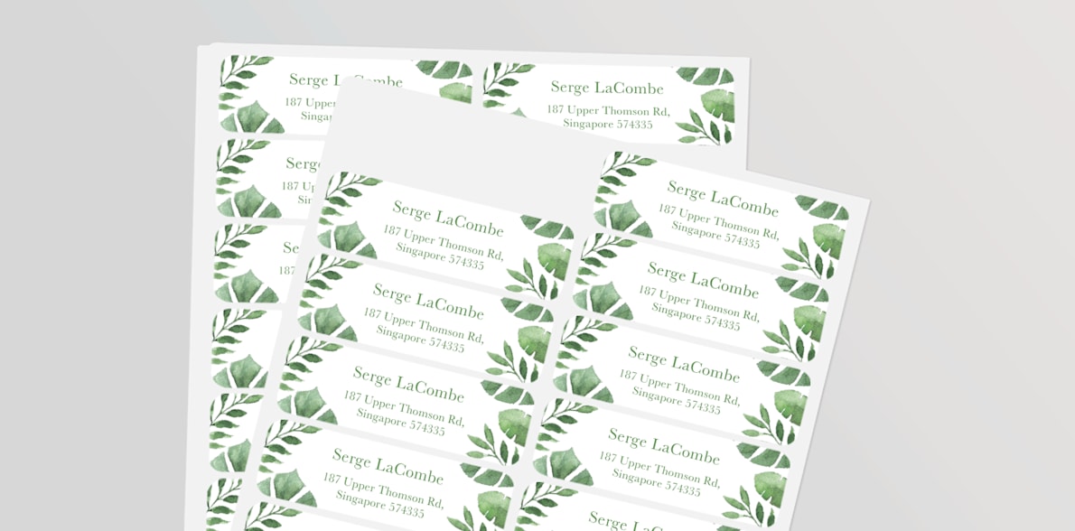 Return Address Labels 2