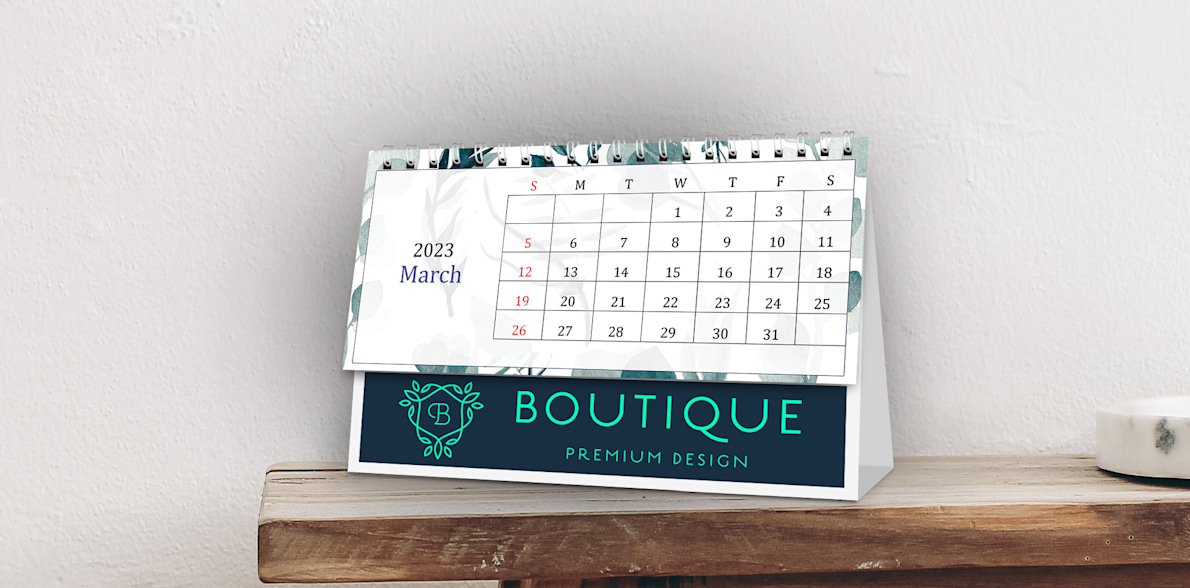 Desk Calendar New Size Vistaprint
