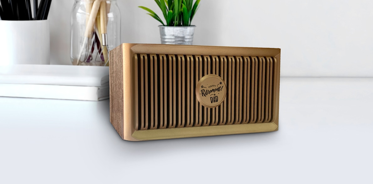 Larger version: Brown Classic Wooden Rhythm Speaker > Hero img1