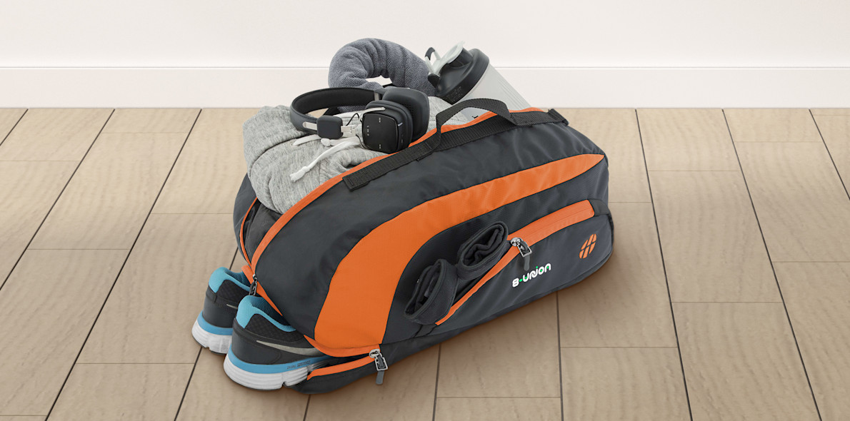 Larger version: Jake Gym Duffel Bag Backpacks