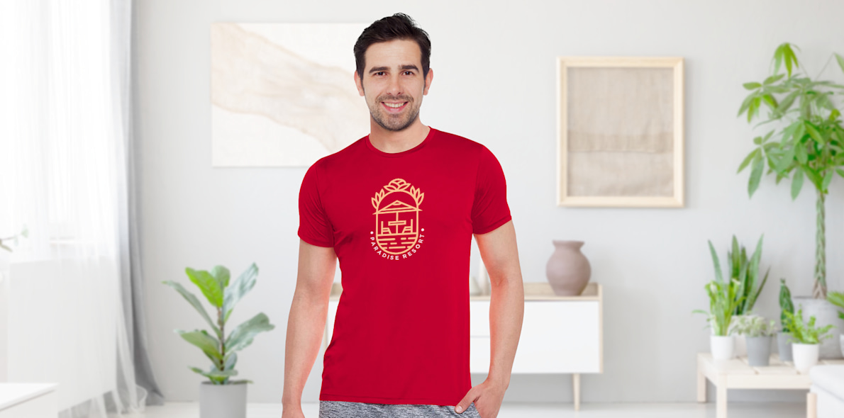 Men's Basic Polyester T-shirts - Colours