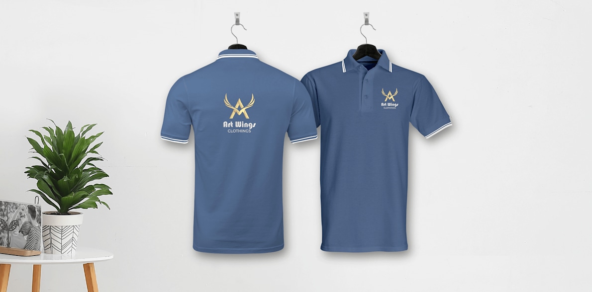Pikmee Tipline Double tipped Polo T-Shirts - Men (Back & Left) > Hero img2
