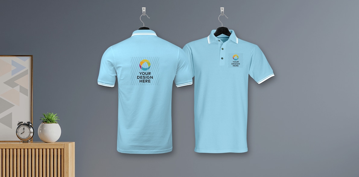 Pikmee Tipline Double tipped Polo T-Shirts - Men (Back & Left) > Hero img7
