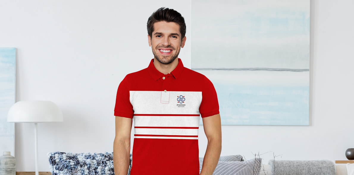 Scott Stripe Polo T-Shirts > Hero img2