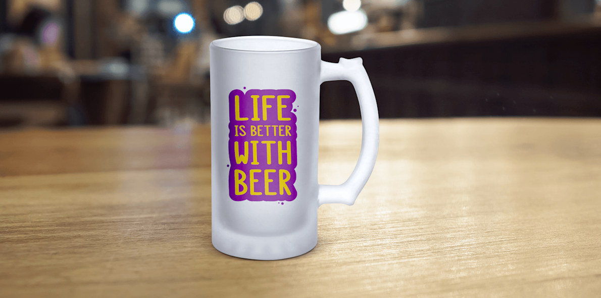 Frosted Beer Mugs 