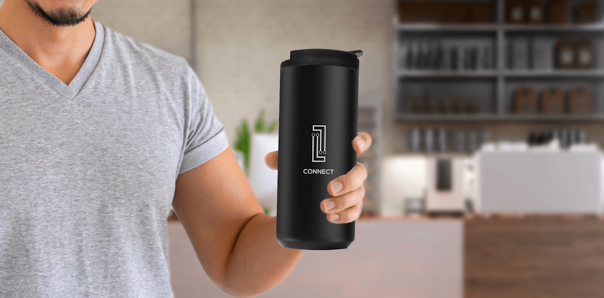 Personalised Insulated Vacuum Coffee Flask - 380ml > Hero img2