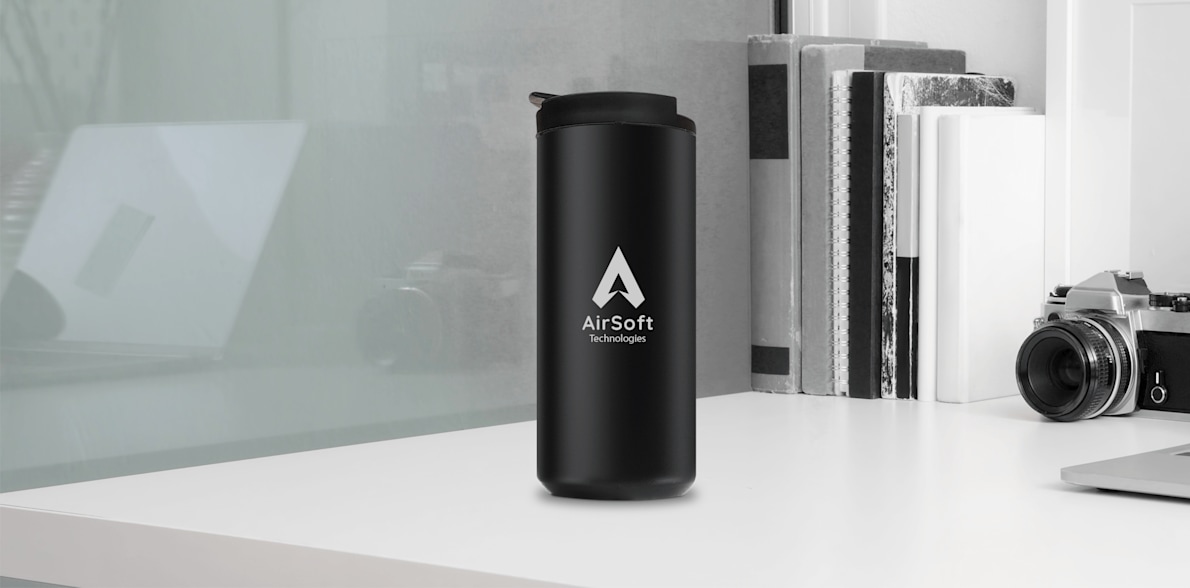 Personalised Insulated Vacuum Coffee Flask - 380ml > Hero img3