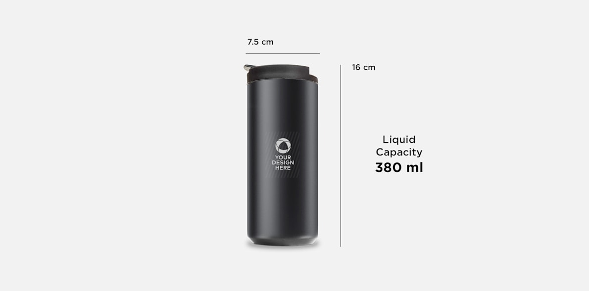 Personalised Insulated Vacuum Coffee Flask - 380ml > Hero img4