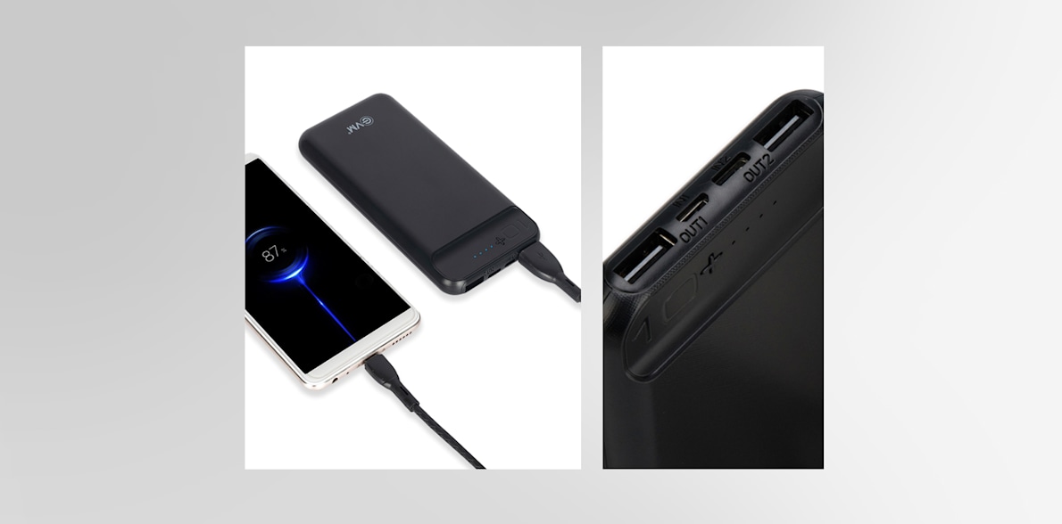 Black Encharge Power Bank > Hero img3