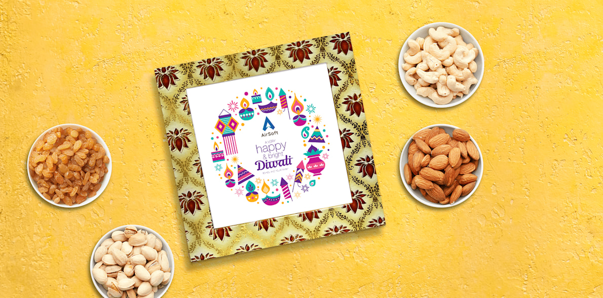 Dry Fruits Diwali Gift Hampers - Box > Hero img2