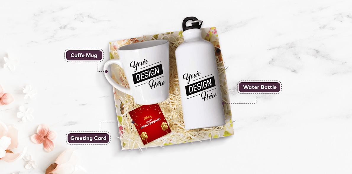 Festive Gift Hamper (Coffee Mug/Bottle/Card) 