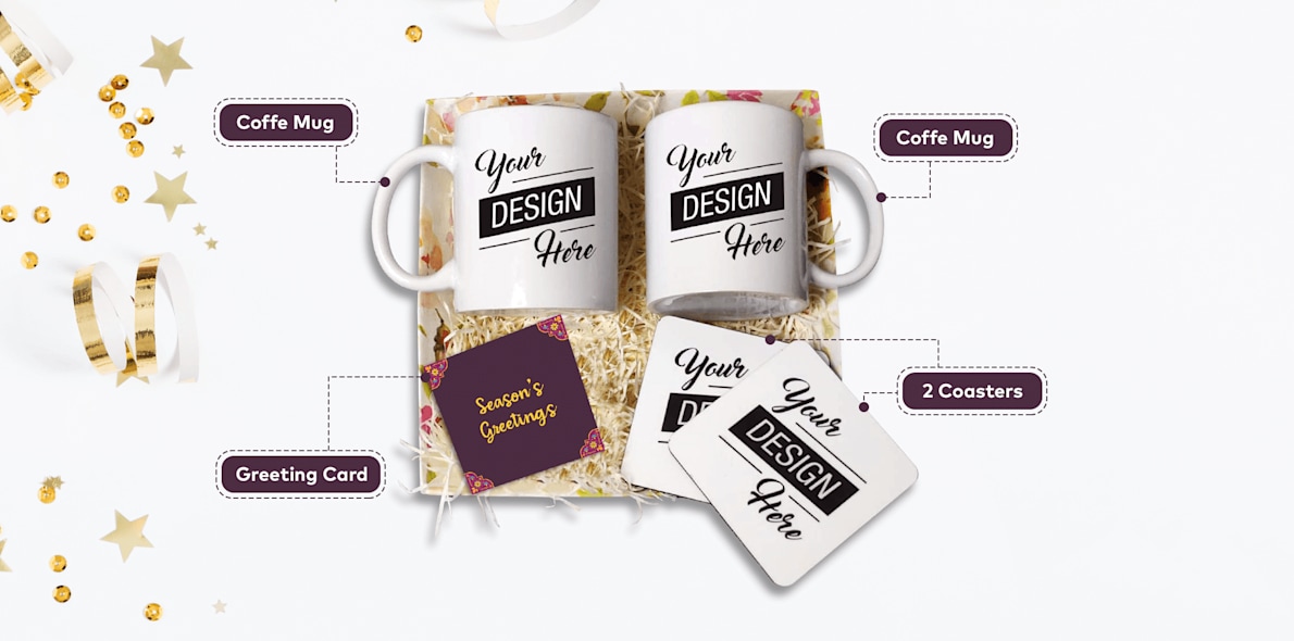 Festive Gift Hamper - (Coffee Mug/Tea Coaster/Card) > Hero img5