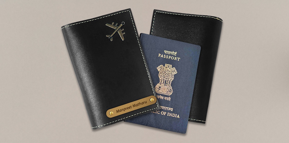 Larger version: Personalised Passport Covers > Hero img1