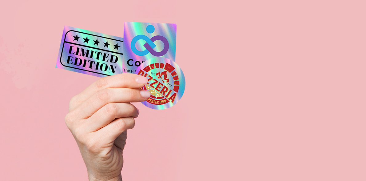 Holographic Stickers > Hero img3