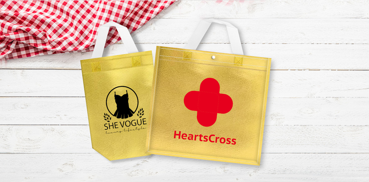 Larger version: Metallic Shopping Bags > Hero img1