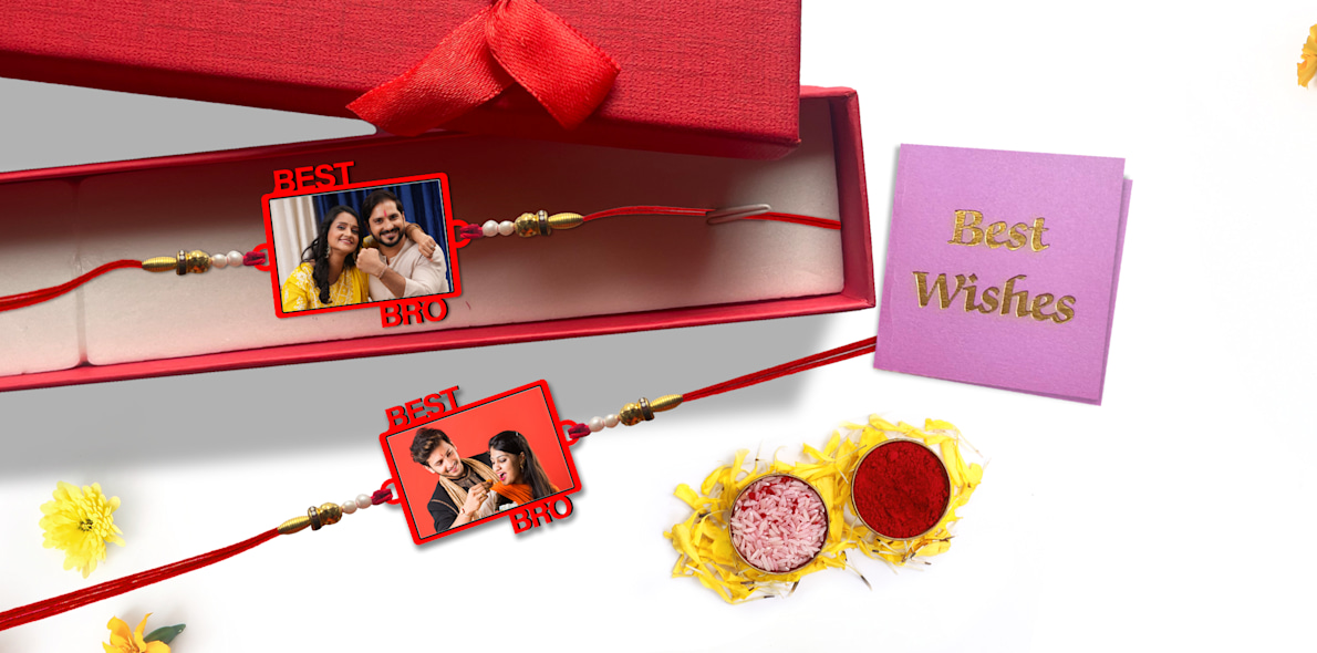 Personalised Best Bro Photo Rakhi > Hero img2