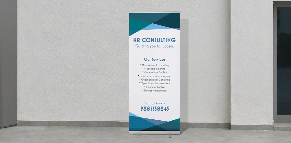 Standees, Retractable Banners  Banner Stands Vistaprint