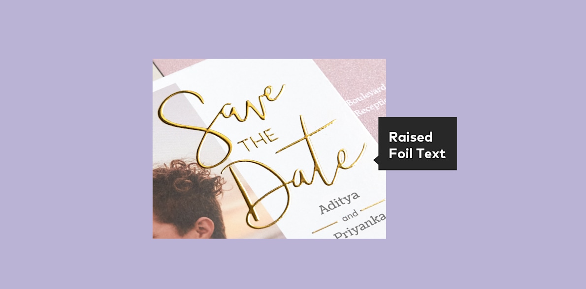 Raised Foil Wedding Invitations > Hero img3