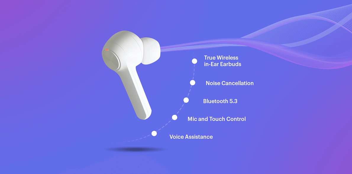 Cherry Bamboo Wireless Earbuds > Hero img3