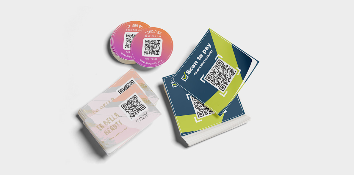 QR Code Stickers Custom QR Stickers Printing VistaPrint