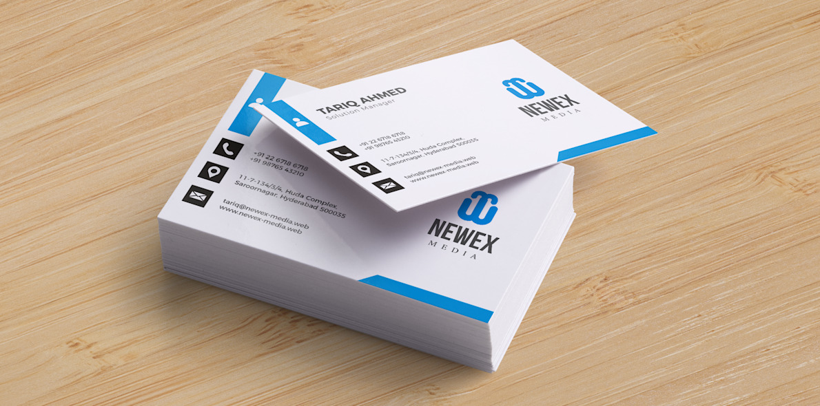 Larger version: Premium White Visiting Cards > Hero Img 1