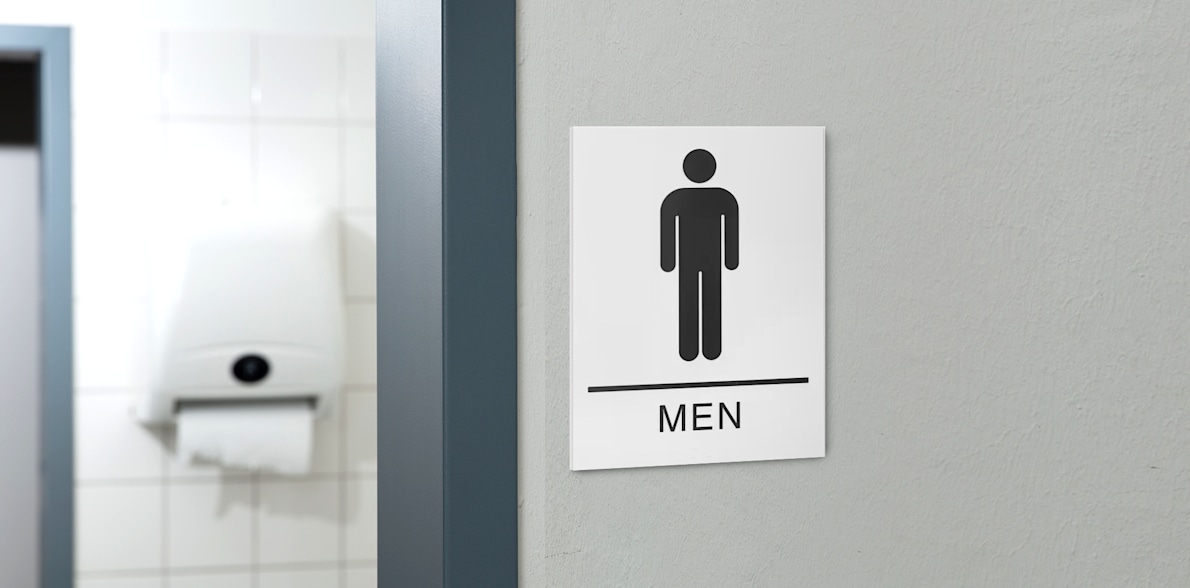Larger version: Restroom sign