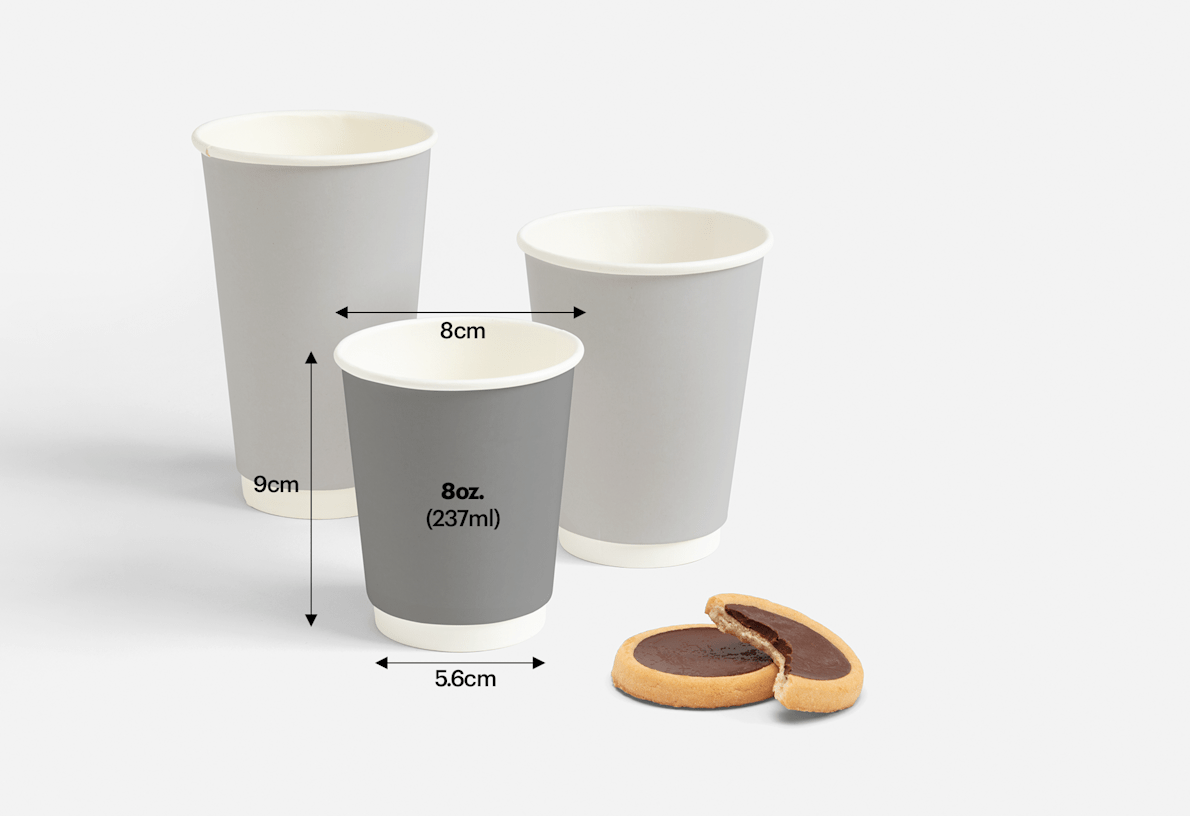 Paper Hot Drink Cups Packaging Mockup - Design Cuts