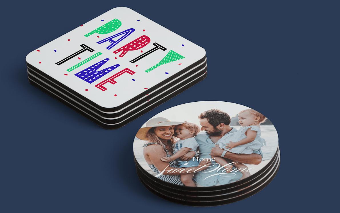 Print your hot sale own drink coasters