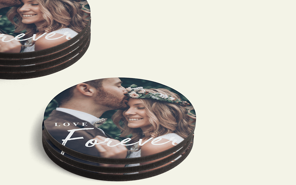 Photo coasters outlet