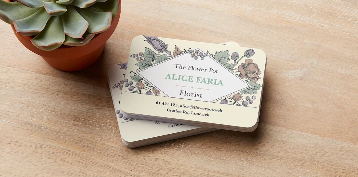 Custom Recycled Matte Business Cards VistaPrint