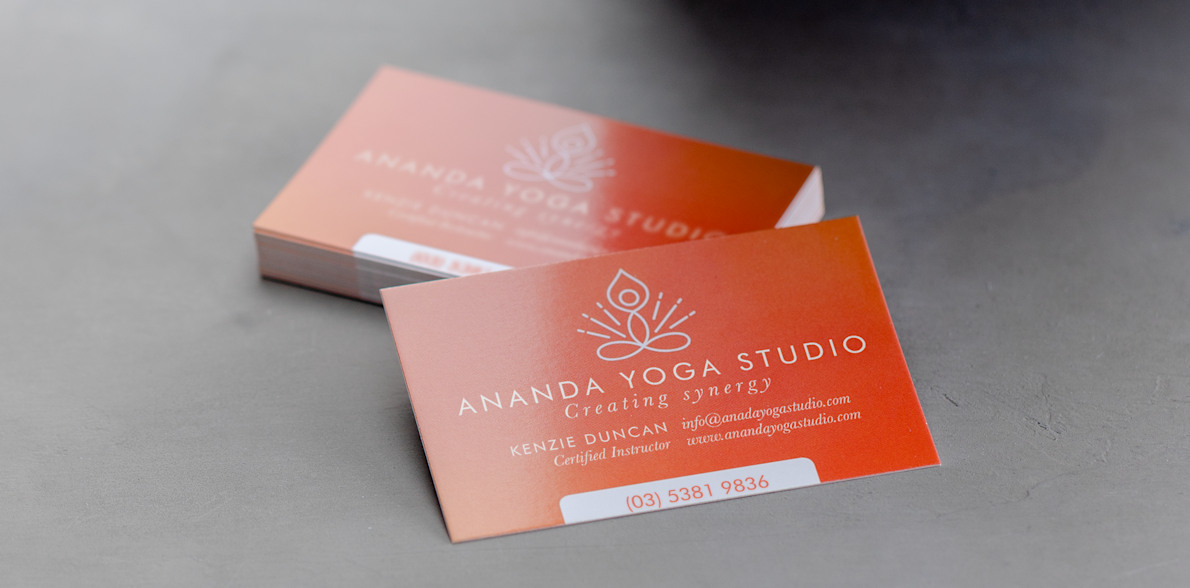 Orange Business Cards, Business Cards Paper