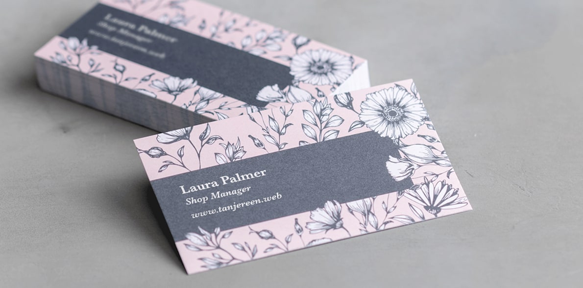 Recycled matte business cards