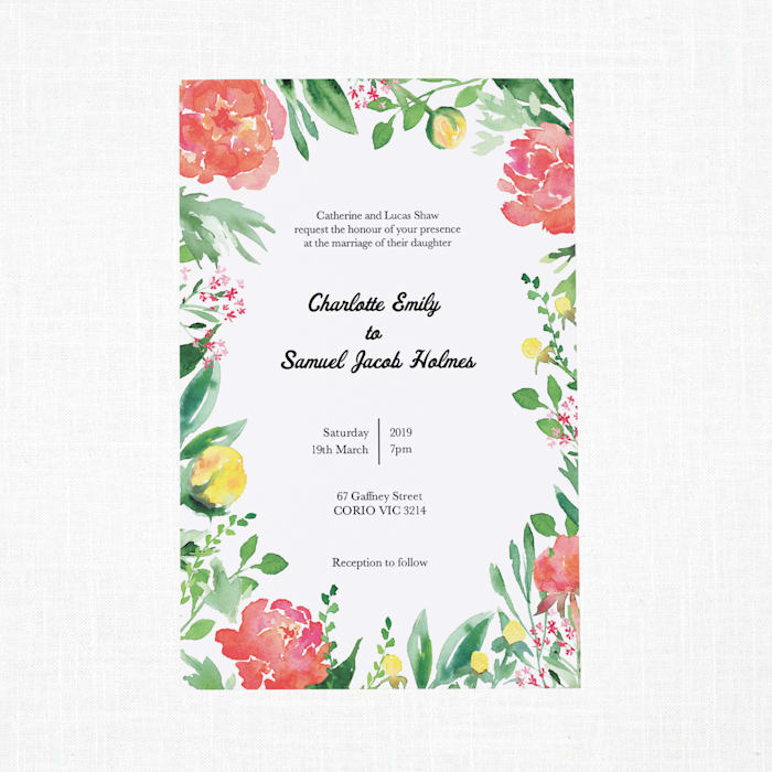 50 Wonderful Wedding Invitation Card Design Samples Design Shack