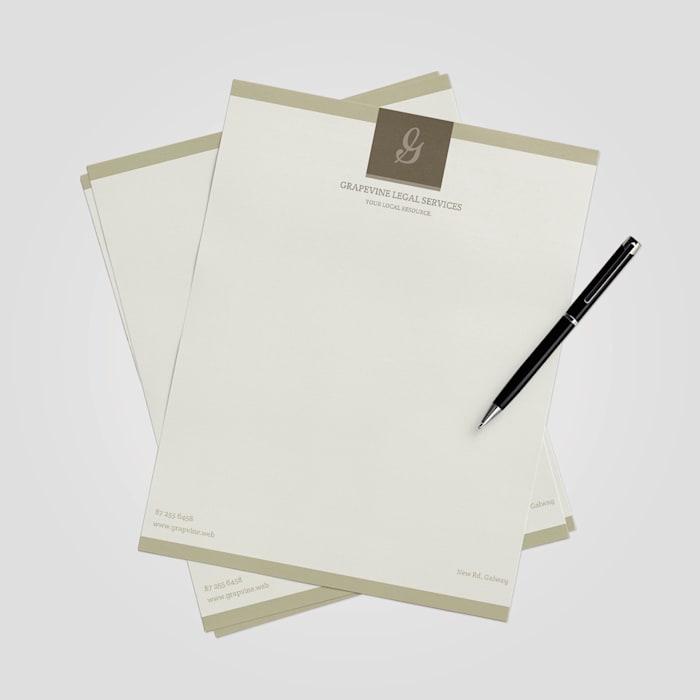 Headed Paper Company Letterhead Vistaprint Ireland