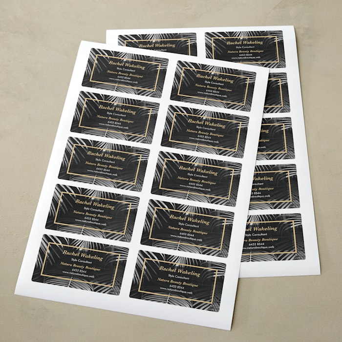 Name Card Stickers & Business Sticker Printing | Vistaprint SG