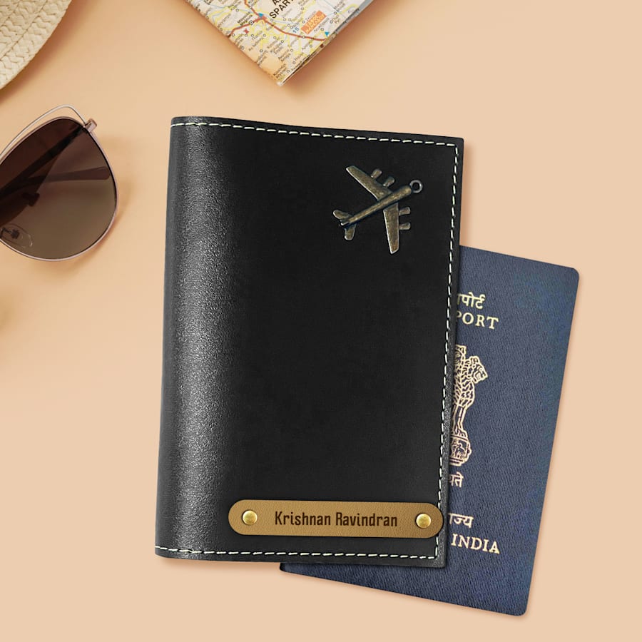 Personalized Leather Passport Cover premium leather USA made