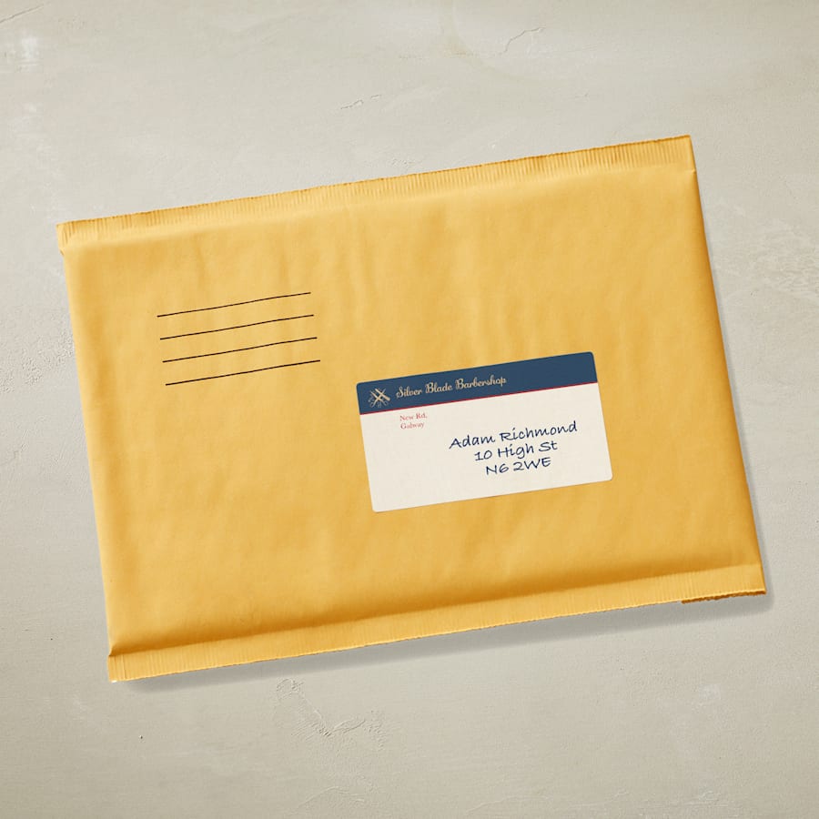 How to label big envelope