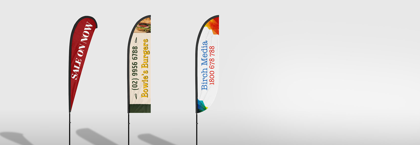 Custom flags teardrop banners feather flags vistaprint au