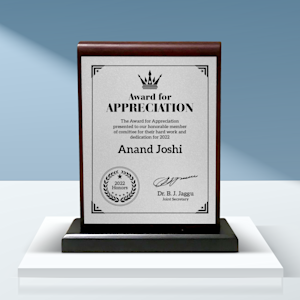 Wooden Award Memento