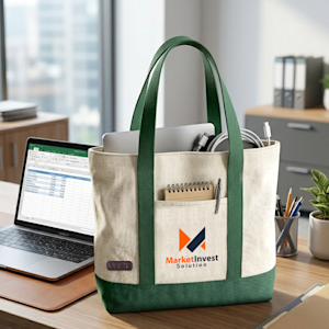 Canvas and Matty Laptop Tote Bags >Overview Img