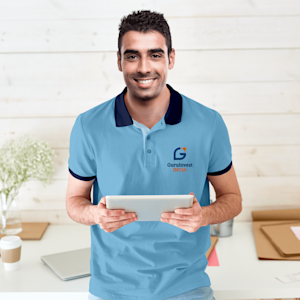 Contrast Collar Polo T-Shirts > Overview Image