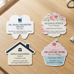 Custom Shape Visiting Cards > Overview Image