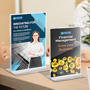 Double Sided Acrylic Display Stand > Overview Image